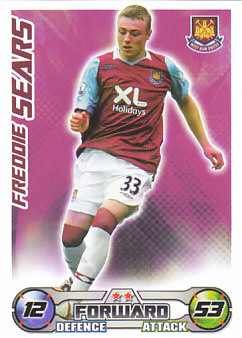 Freddie Sears West Ham United 2008/09 Topps Match Attax #338